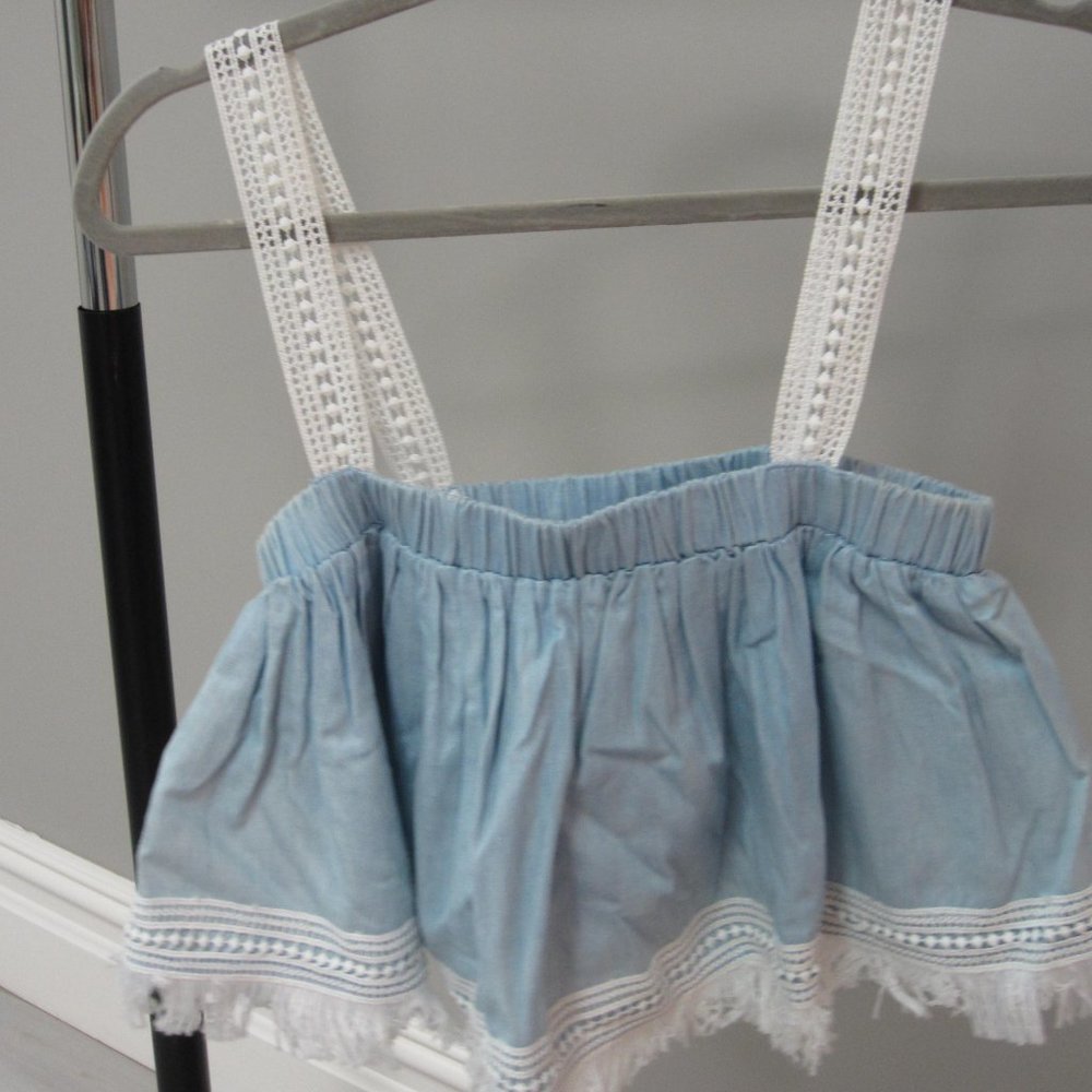 HIPPIE LOVE BLUE TOP SIZE SMALL